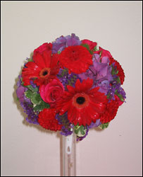 Red Gerbera Bridal Bouquet from Visser's Florist and Greenhouses in Anaheim, CA