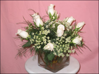 Visser's White Roses from Visser's Florist and Greenhouses in Anaheim, CA