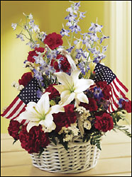 American Glory Basket from Visser's Florist and Greenhouses in Anaheim, CA