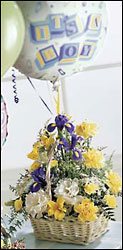 Baby Boy Bouquet with Balloons