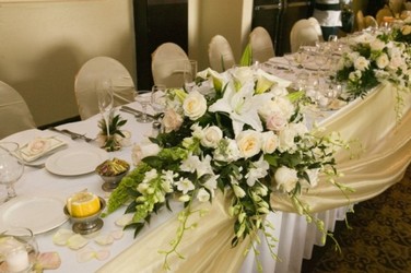 Wedding Headtable from Visser's Florist and Greenhouses in Anaheim, CA