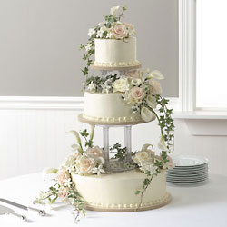 Wedding Cake from Visser's Florist and Greenhouses in Anaheim, CA