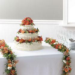 Wedding Cake from Visser's Florist and Greenhouses in Anaheim, CA