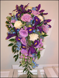 Visser's Cascading Bouquet from Visser's Florist and Greenhouses in Anaheim, CA