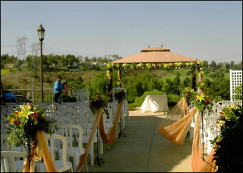 Wedding Setup from Visser's Florist and Greenhouses in Anaheim, CA