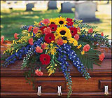 Vibrant Summer Casket Spray