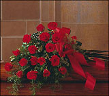 Red Rose Tribute Casket Spray
