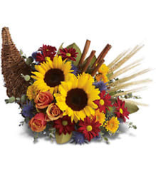 Classic Cornucopia from Visser's Florist and Greenhouses in Anaheim, CA