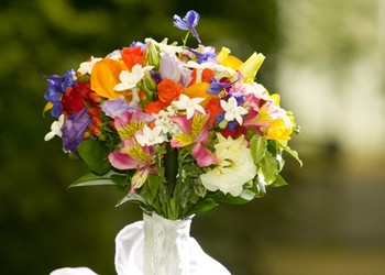 Colorful Bridal Bouquet from Visser's Florist and Greenhouses in Anaheim, CA