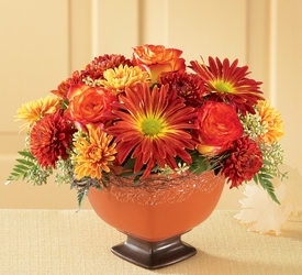 Autumn Splendor Centerpiece from Visser's Florist and Greenhouses in Anaheim, CA