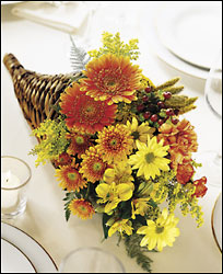 Bountiful Color Cornucopia from Visser's Florist and Greenhouses in Anaheim, CA