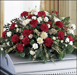 Sincerity Casket Spray from Visser's Florist and Greenhouses in Anaheim, CA