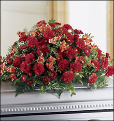 Solace Casket Spray from Visser's Florist and Greenhouses in Anaheim, CA