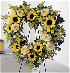 Forever Heart Wreath from Visser's Florist and Greenhouses in Anaheim, CA