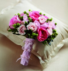 The Pink Profusion Bouquet from Visser's Florist and Greenhouses in Anaheim, CA