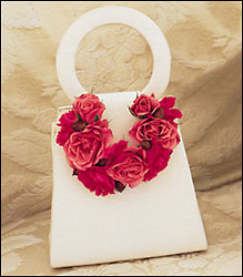 Plush Pinks Purse Corsage from Visser's Florist and Greenhouses in Anaheim, CA
