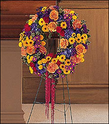 Celebration Wreath from Visser's Florist and Greenhouses in Anaheim, CA