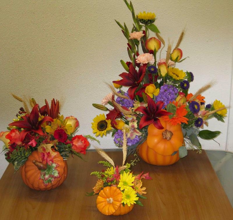 Pumpkin Flower Arrangements