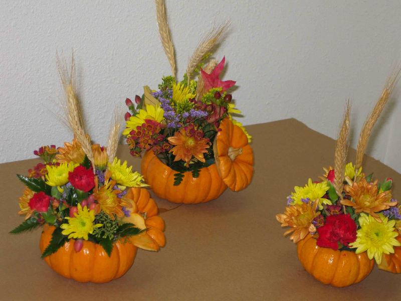 Pumpkin Flower Arrangement