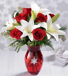 Christmas Arrangement by Visser's Florist in Orange County